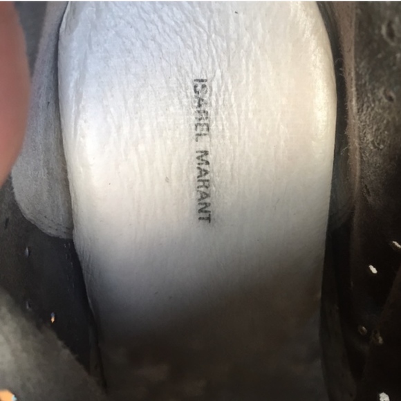 ISABEL MARANT BASLEY PERFORATED WEDGE HEEL - Picture 3 of 7